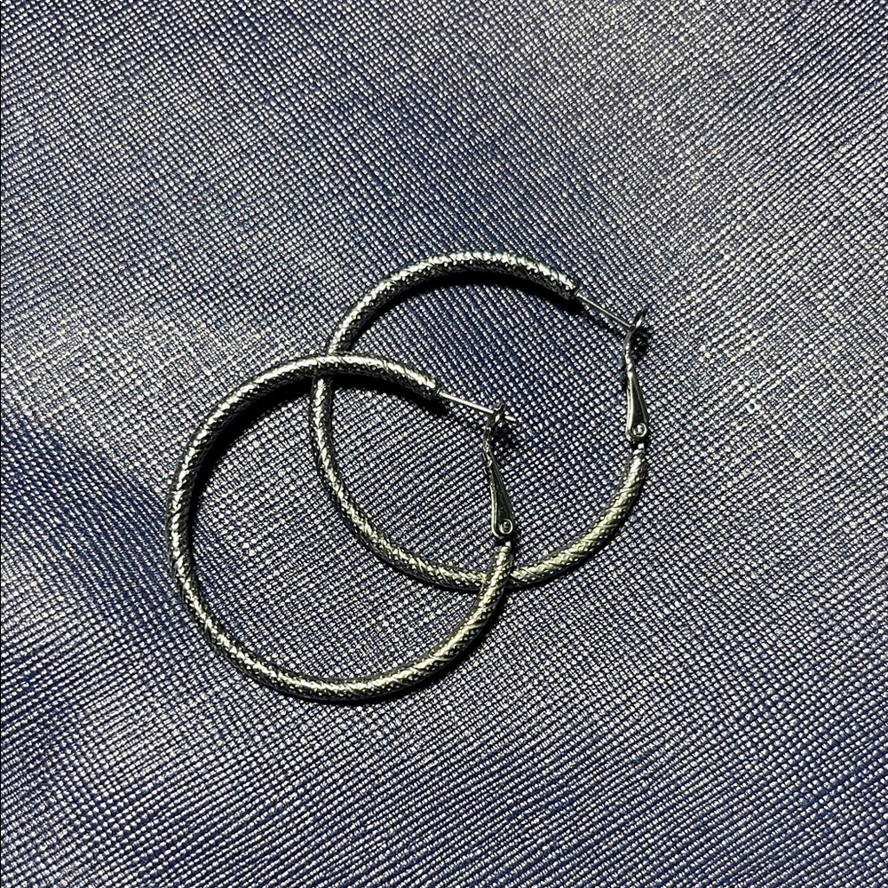 Elegant Silver Hoop Earrings